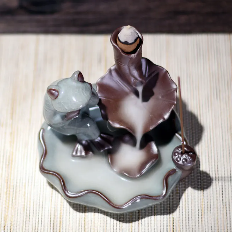 Курильница для благовоний в виде лягушки стрекозы птицы|Благовония и курильницы|