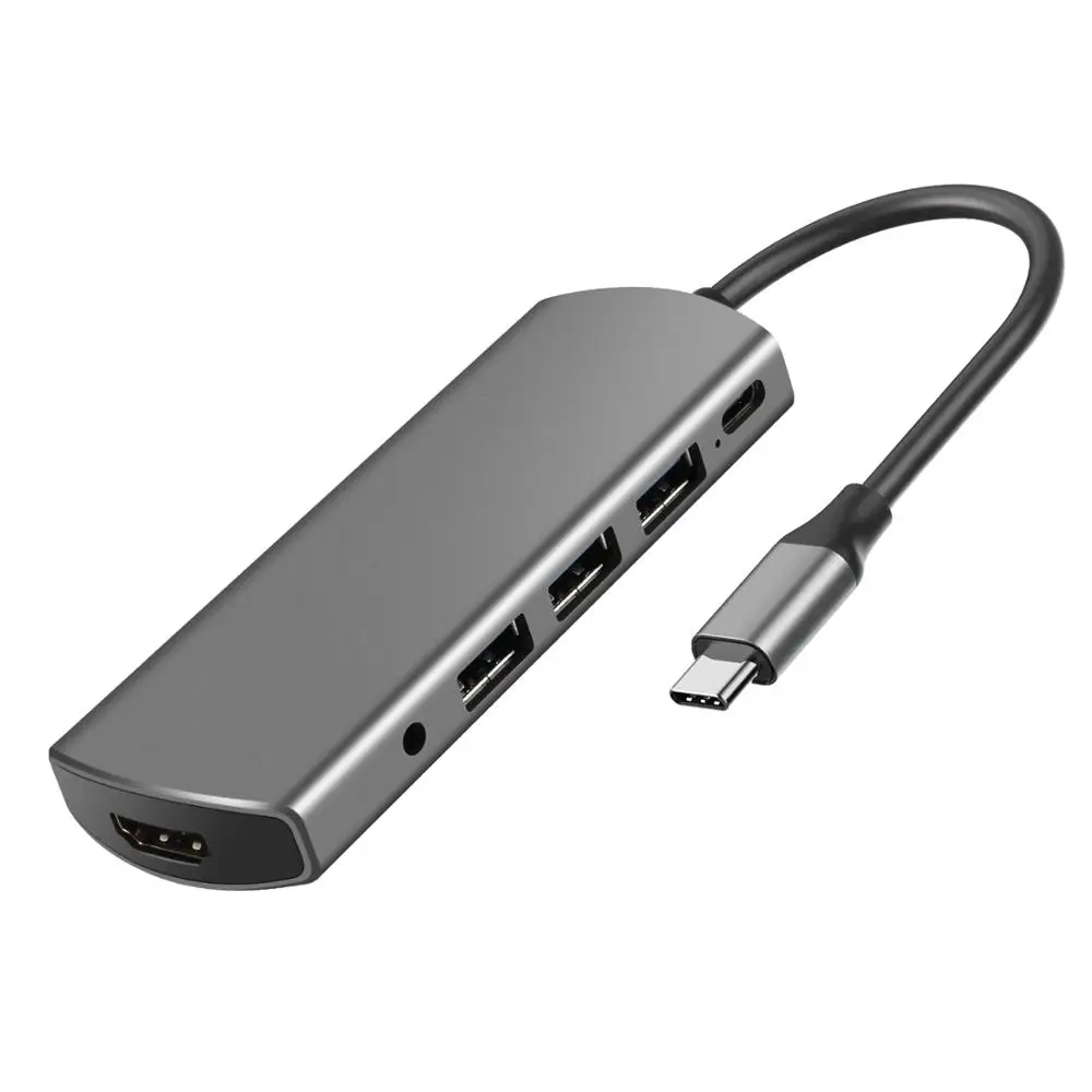 USB C-концентратор DeepFox для Multi 3 0 HDMI аудио разъем адаптер док-станция MacBook Pro