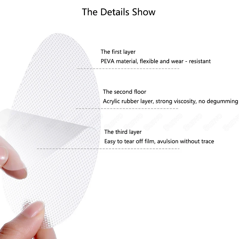 Sunvo Shoe Sole Protector for Women High Heel Leather Shoes Outsole Repair Soles Replacement Anti-slip Self-Adhesive Stickers