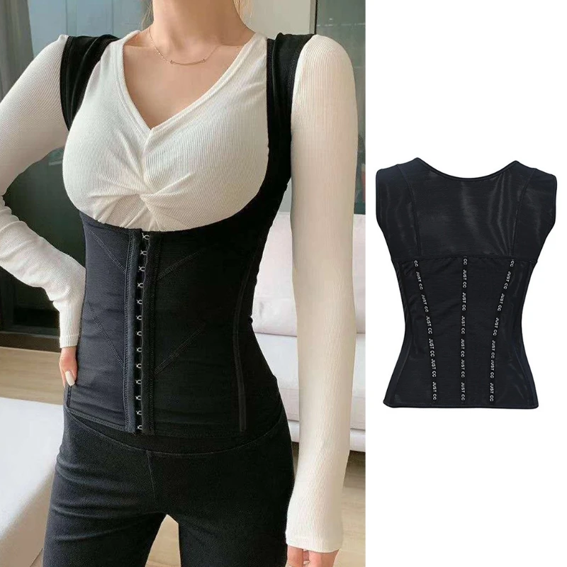 

Women Tummy Control Underbust Corset Tank Top Waist Cincher Back Support Posture Corrector Body Shaper Slimming Vest