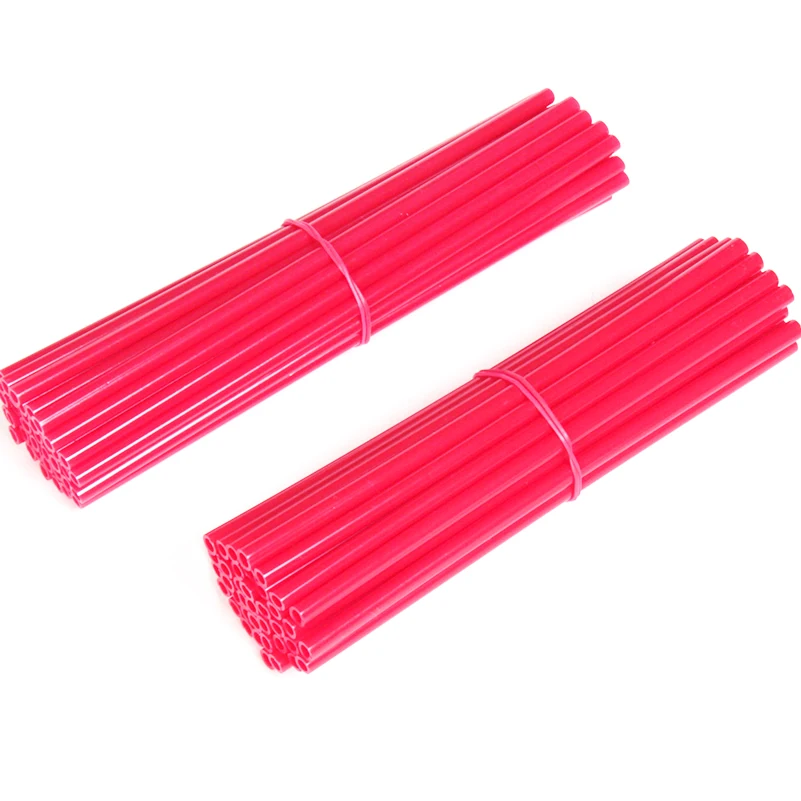 Зеленый 72 шт мотоциклетный грязевой велосипед обода колеса спицы шкуры крышки