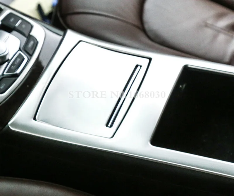 

Inner Console Armrest Box & Water Cup Holder Cover For Audi A7 S7 2012-2018 Car accesories interior Car decoration