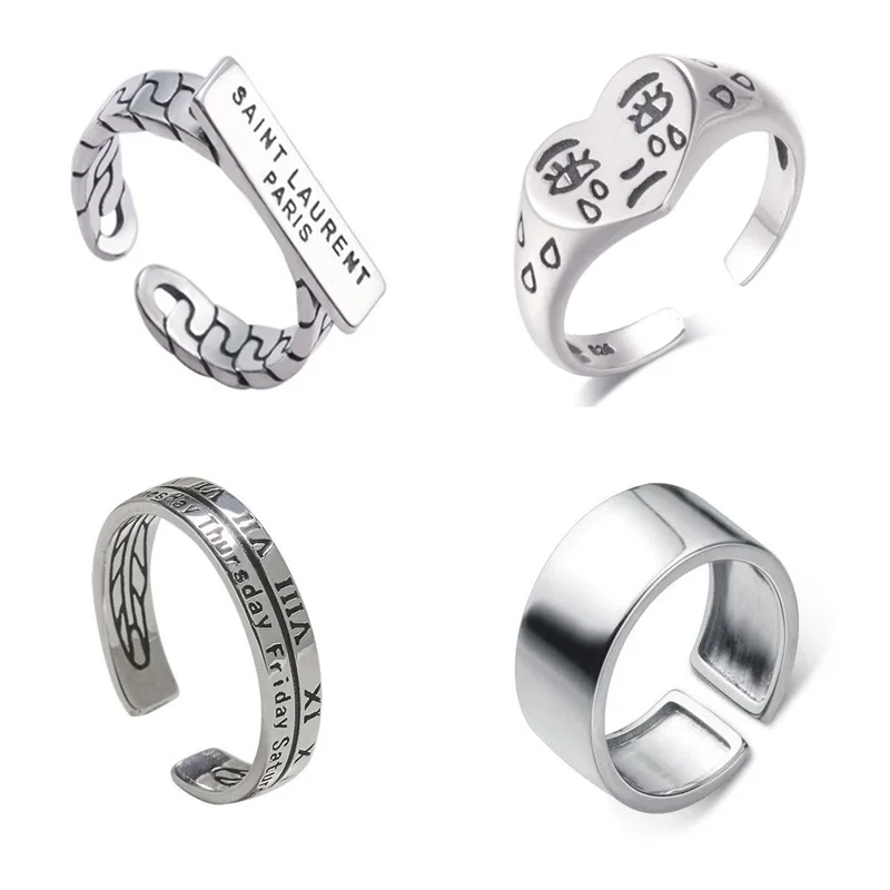 Женское Винтажное кольцо Необычные классические кольца в форме сердца с плачем