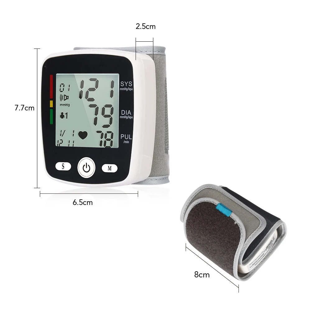 JOYLOVE Automatic Voice Wrist Digital Blood Pressure Monitor Tonometer Meter USB Charge Germany Chip LCD Display | Инструменты