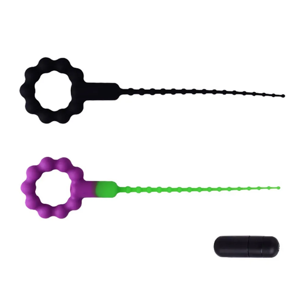 Мужские Силиконовые уретры вибратор лошадь стимуляция глаз жезл для мастурбации