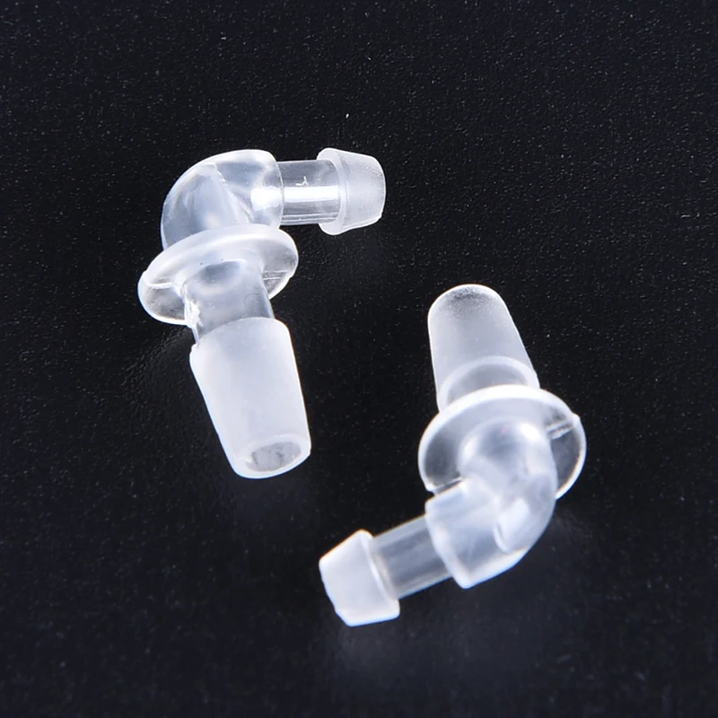 

2PCS Transparent Earphone Cord Tubing Connector Style Tubing Adaptor Hearing Aid Accessories Nose/Ear Clips