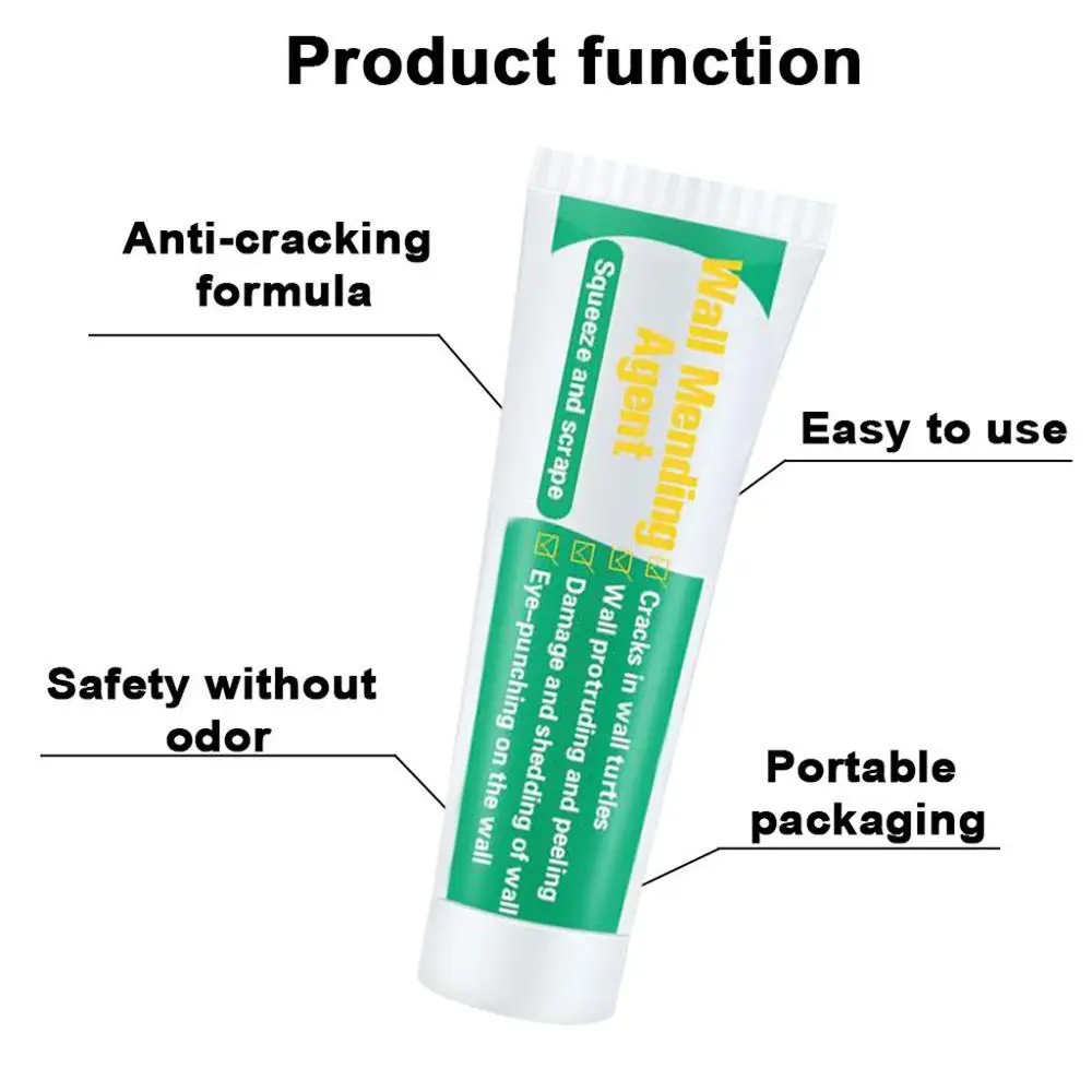 best selling 2019 products 1/2/3 PC 100ml Wall Mending Agent Repair Cream Crack Nail with scraper #3D26 | Обустройство дома