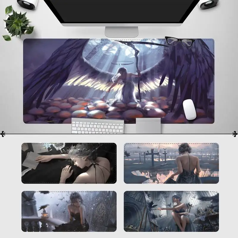 

Elegant Ghost Blade Mouse Pad Gaming MousePad Large Big Mouse Mat Desktop Mat Computer Mouse pad For Overwatch