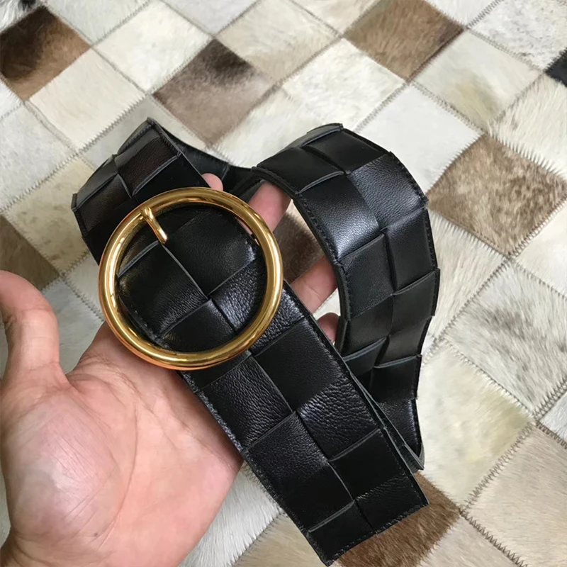 Новинка 2021 женский ремень роскошный бренд модное элегантное кожаное Плетеное