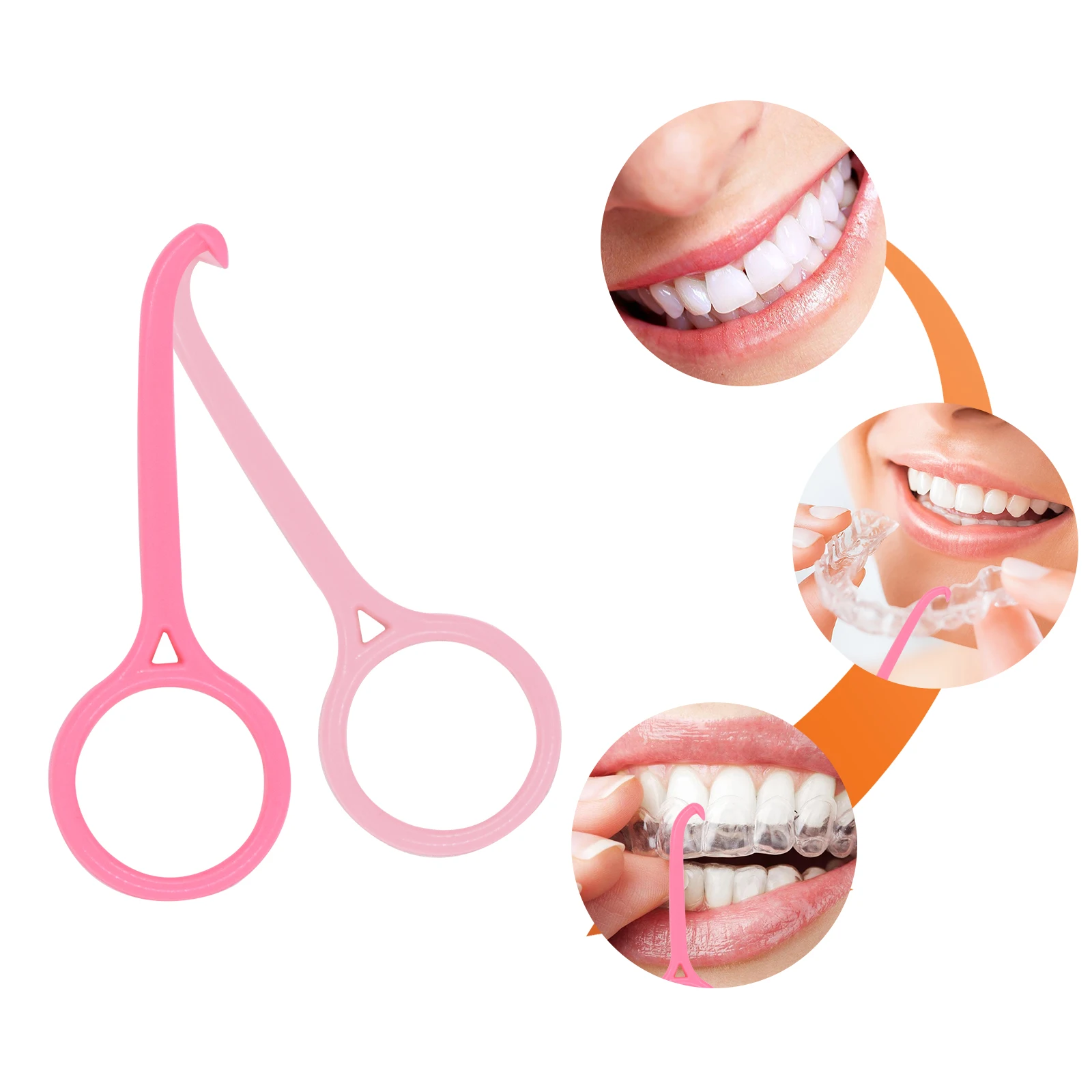 1 шт. невидимые ортодонтические скобы с крючком |