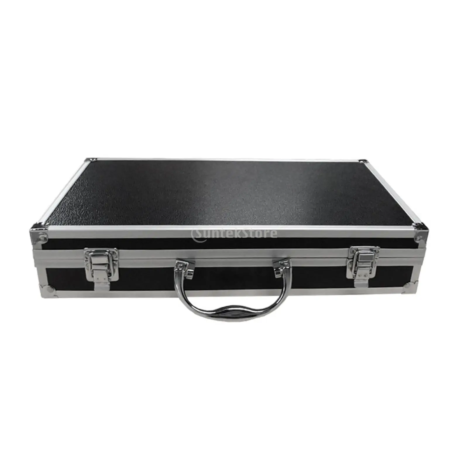 Microphone Carrying Case Storage Toolbox Mic Foam Suitcase Impact Resistant Compartment Sound Card Aluminum Box | Электроника