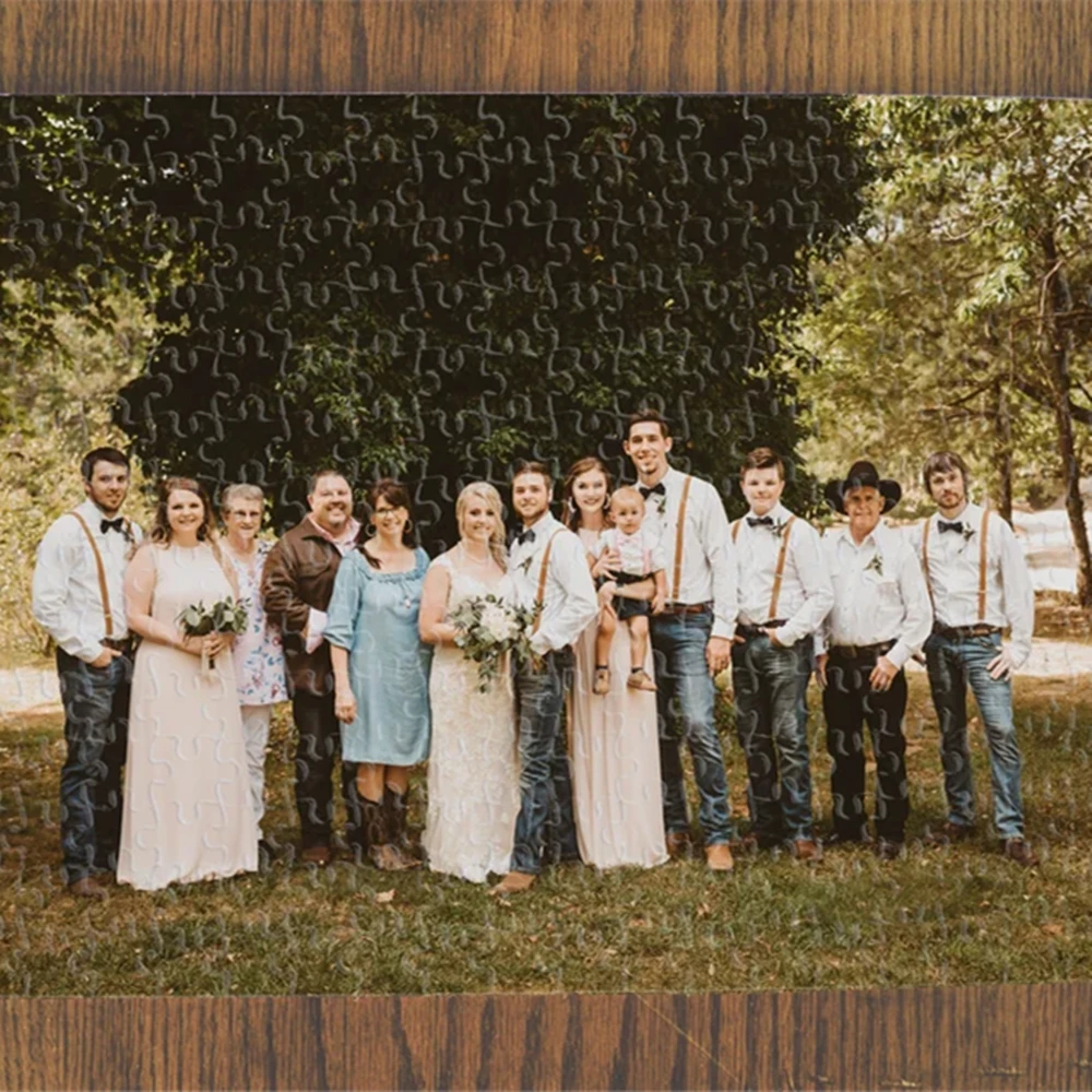 

500 Pcs Personalized Puzzle Custom Photo Jigsaw Puzzle Picture DIY Toys for Couple,Wedding Decor,Anniversary Gift