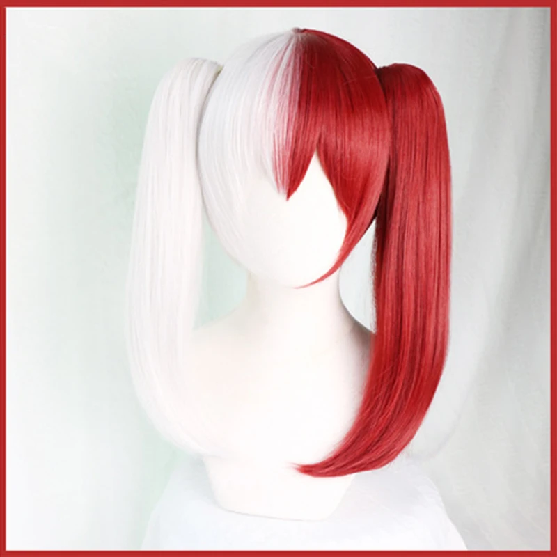 С героями из мультфильма Мой герой Косплэй парики Shouto Todoroki синтетический парик