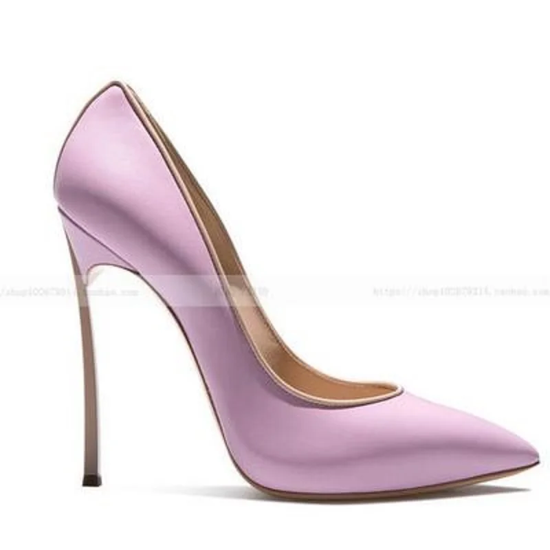 

Новинка весна-осень 2019, женские остроносые туфли большого размера на высоком каблуке, свадебные туфли с закрытым носком