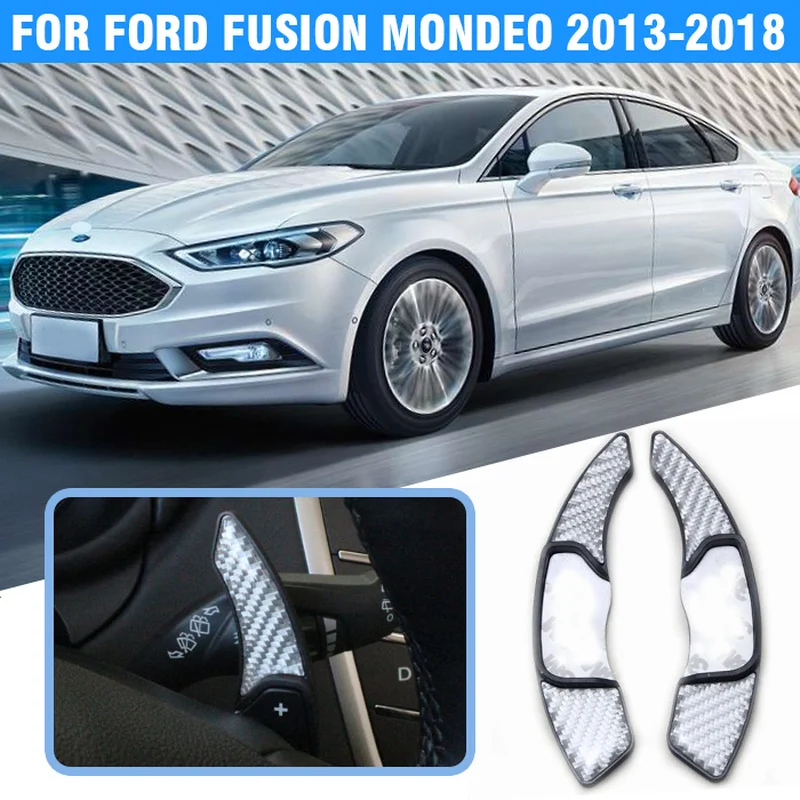 Pcmos весло рулевого колеса в стиле углеродного волокна для Ford Fusion Mondeo