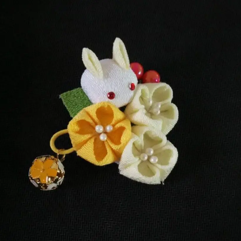 10 шт. персонализированные заколки-пряжки с кроликом Сакура для девочек