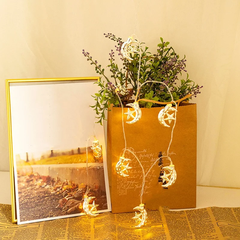 

10LED Ramadan Decorations LED String Lights Happy EID Party Decor Lamps Eid Al-Fitr Islam Muslim Festive Party Supplies