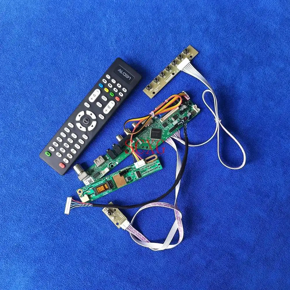 

Kit1280*800 LVDS 20 Pin 1CCFL Analog signal Fit LTN133AT07/LTN133AT08 LCD matrix controller driver board HDMI-compatible USB VGA