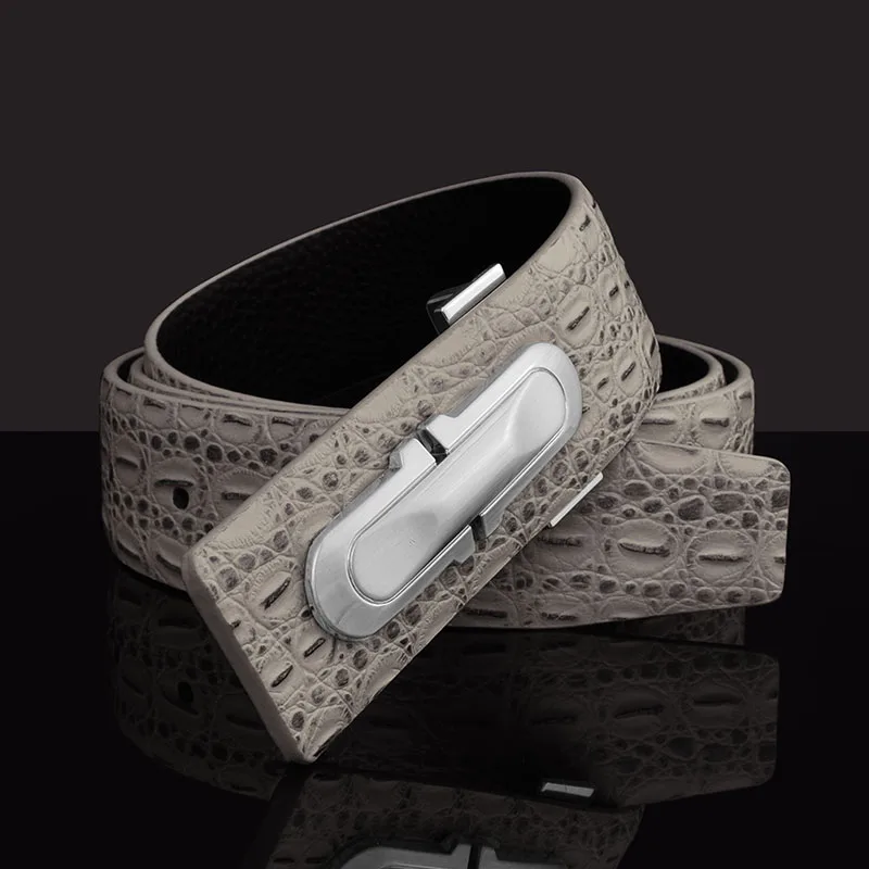 3.4cm luxury letter g belt men designer genuine high quality leather belt brand Waist Strap male cowhide gray ceinture homme