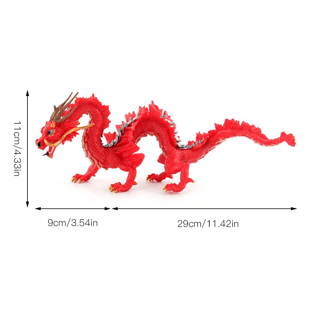 

Simulation Traditional Chinese Dragon Toy PVC Lifelike Figurines Educational Toy Birthday Gift Table Collection Decor Toys Kids