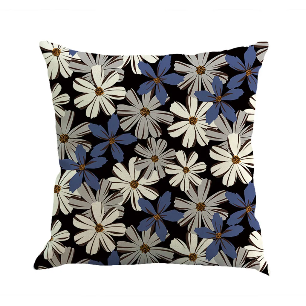 Ouneed Cushion Cover colorful flowers print Pillow case beauty Decorative Pillowcase Home Decor animeative cojines almofadas new | Дом и сад