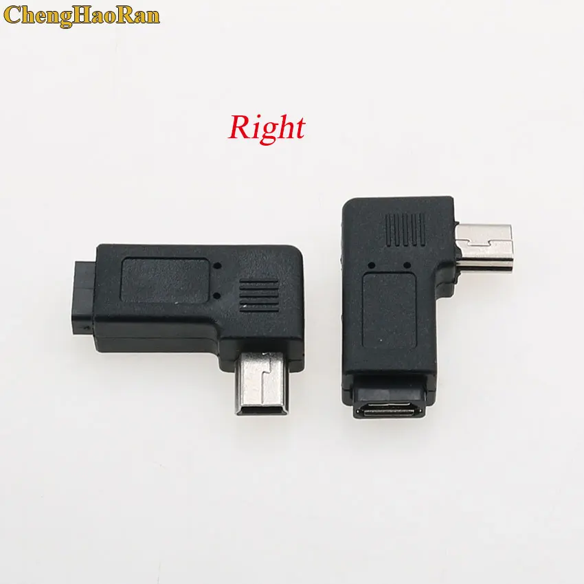 ChengHaoRan 50-200pcs Right Left Angle Mini USB Male 90 Degree to Micro Female Plug Adapters | Обустройство дома