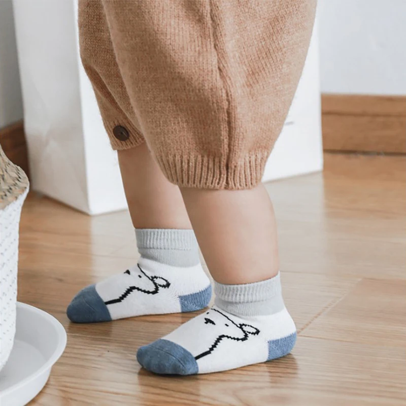 Носки детские из носки для новорожденных хлопка 3 пары/комплект | Детская одежда и