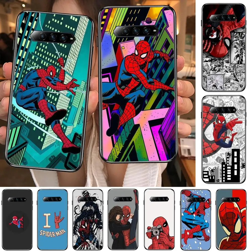 

SpiderMan comic Phone Case For xiaomi redmi Black Shark 4 Pro 2 3 3s Cases Helo Black Cover Silicone Back Prett mini cover funda