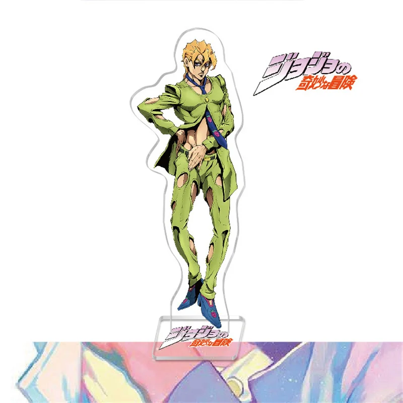 

Jojo's Bizarre Adventure Key Chain Acrylic Figure Model Keychains Creative Desk Decorated Stand Sign Keyring Gift For Woman Man