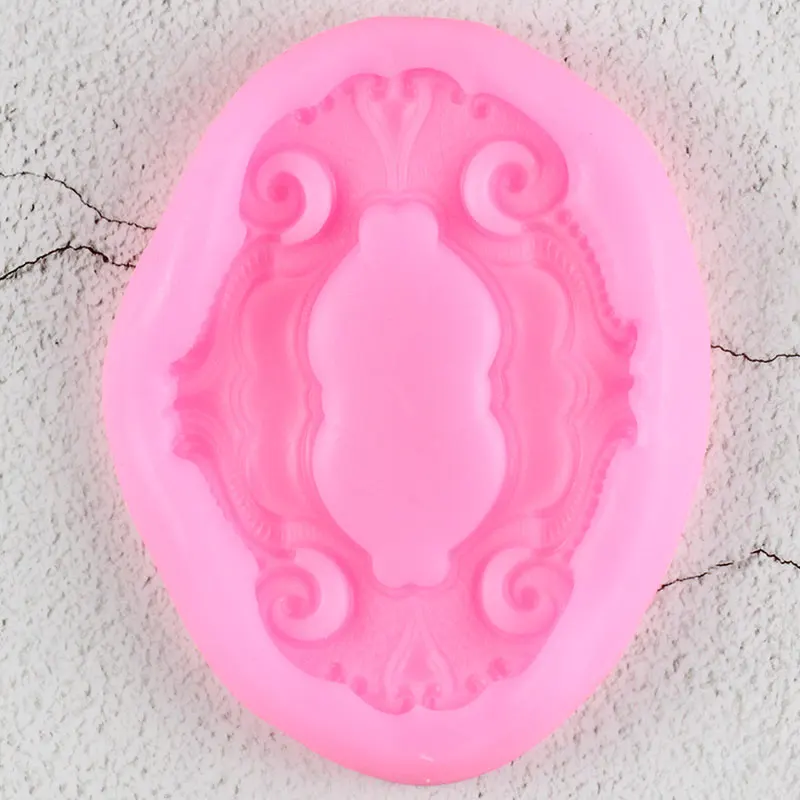 Винтажная рамка силиконовые формы сделай сам рельефный кекс конфеты глина