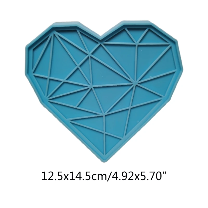 

Epoxy Resin Mold Diamond Heart Jewelry Casting Silicone Mould DIY Crafts Plaster Soap Aromatherapy Wax Making Tool