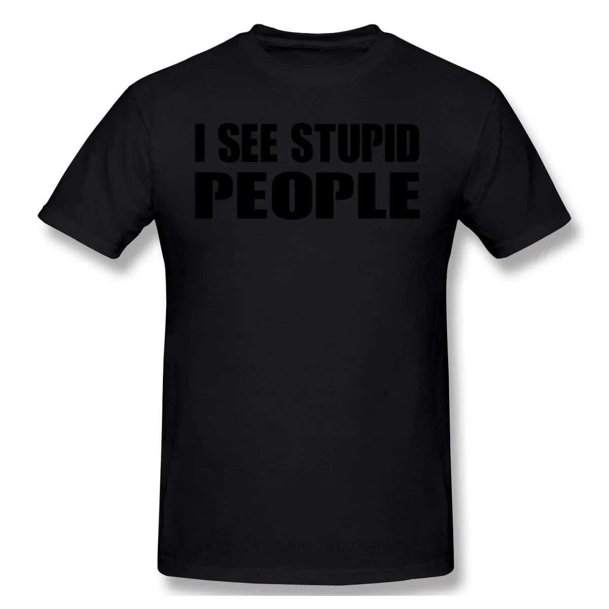 Черная футболка с надписью I SEE STUPID PEOPLE The Sixth Sense Cole Sear супернатуральный фильм
