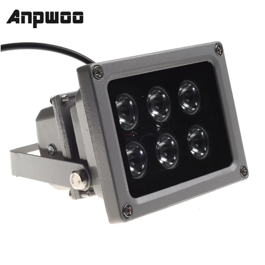 Светодиодный ИК-светильник ANPWOO CCTV 6 шт. светодиодный для наружного использования