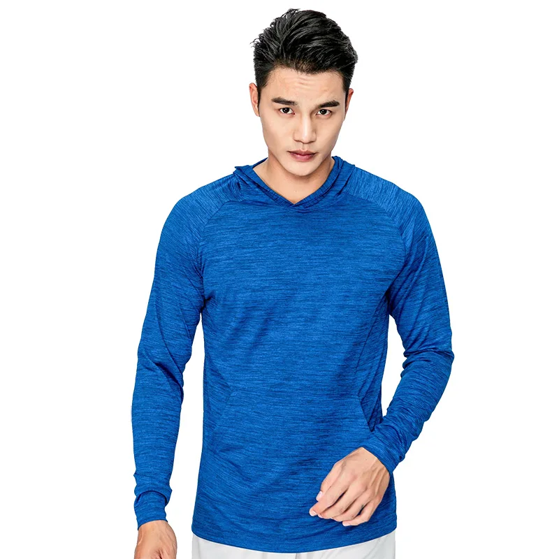 Толстовка мужская с капюшоном быстросохнущая дышащая Спортивная одежда для бега