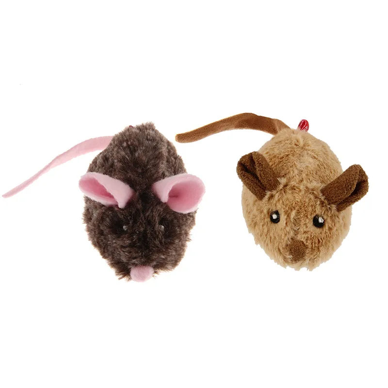 

Rabbit Fur Pet Cat Toys Sound Rat Interactive Game Cats Soft Toy Automatic Mouse for Kitten Electric Feather Scratcher Supplies