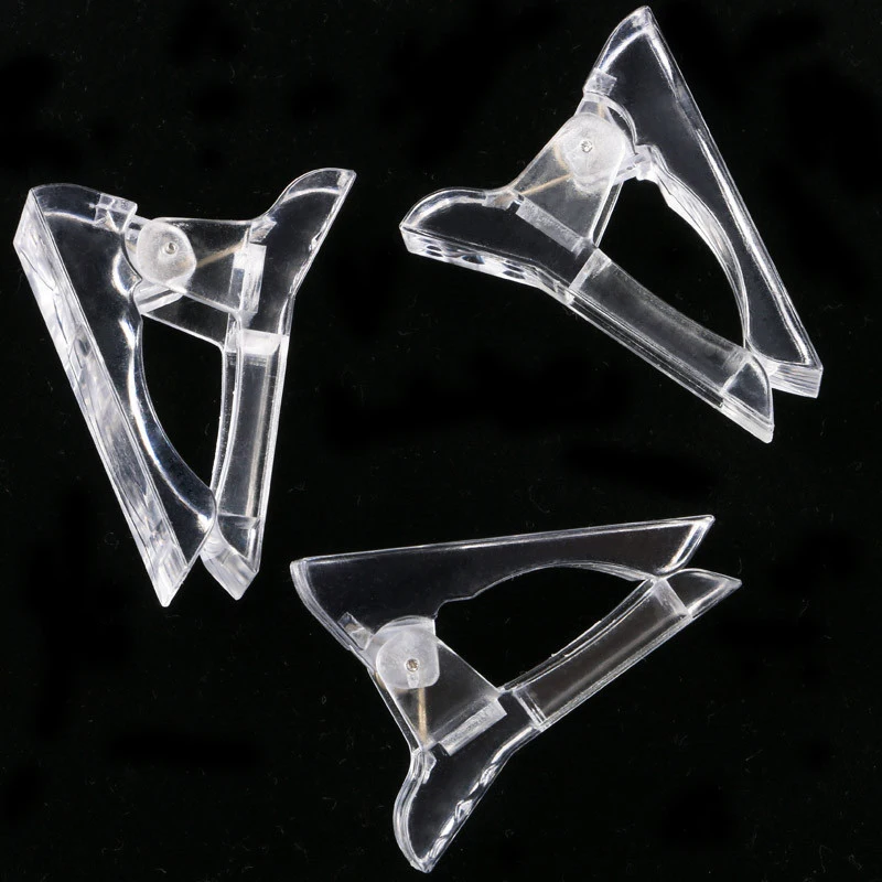 5 штук в партии прозрачная удлиненная форма зажим для ногтей полигеля