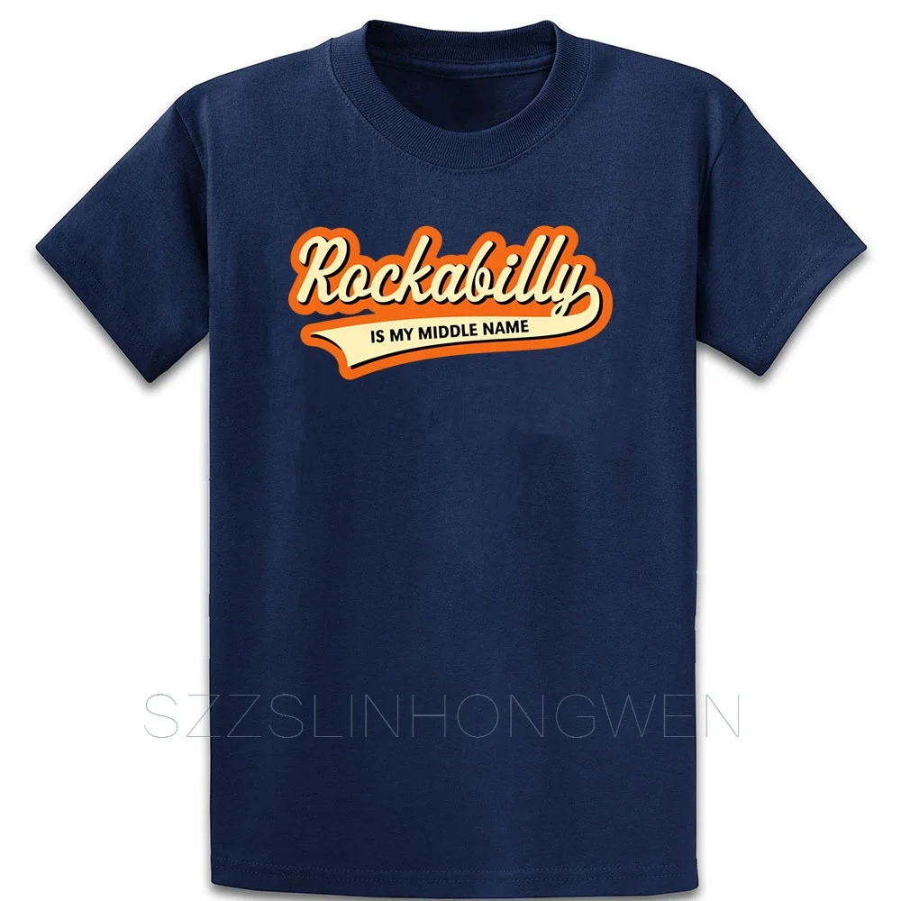 Футболка Rockabilly Is My Middle Name 3c базовая Однотонная футболка весенне осенняя с принтом