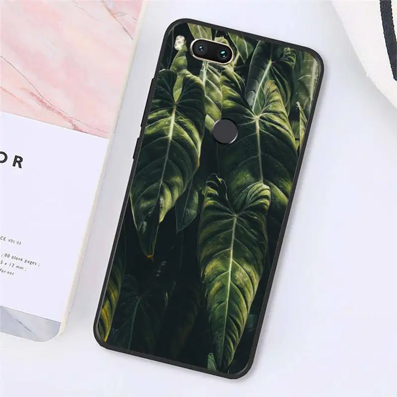 

Vintage Feuilles de Bananier Phone Case For Xiaomi Redmi note 7 8 9 t max3 s 10 pro lite