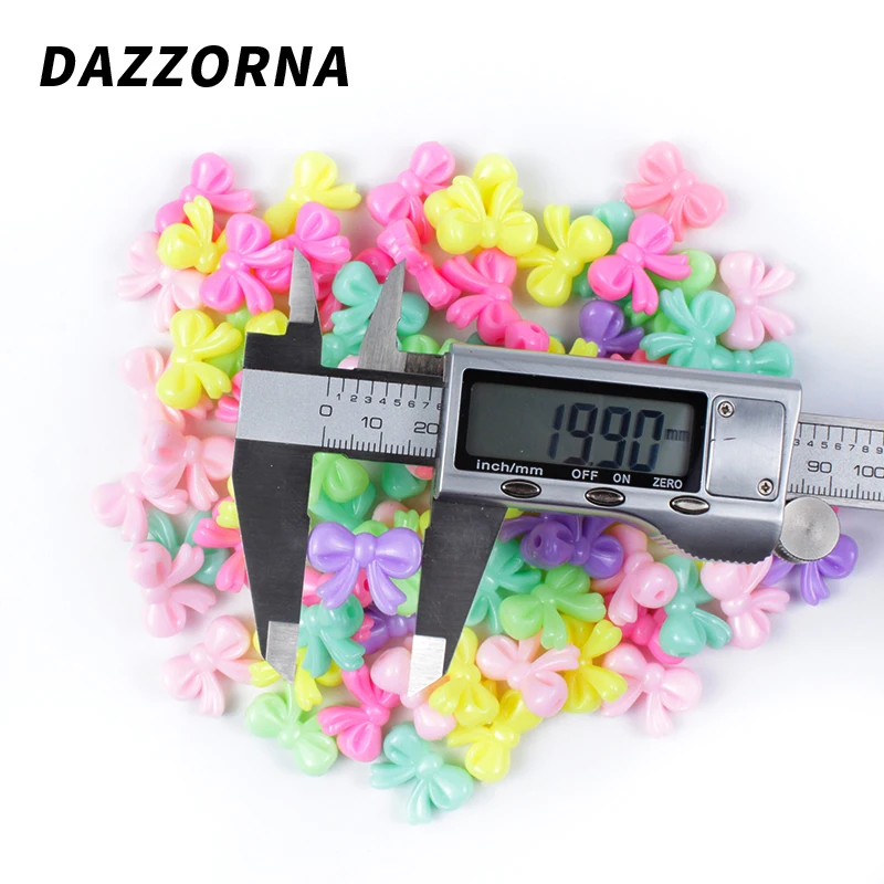 30/60 шт Смешанные Цвет бант бусины акриловые для изготовления ювелирных изделий DIY