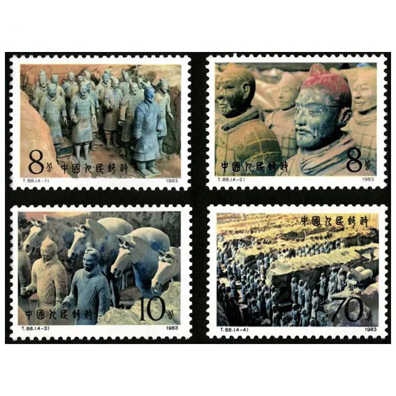 4 шт./компл. Новый Почта Китая штамп 1983 T88 китайский Терракотовая марки MNH|Штампики|