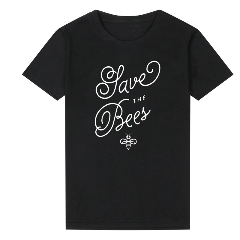 Сохраните пчелы футболки для девочек Летняя мода 90s футболка гранж в винтажном