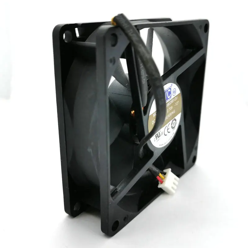 Охлаждающий вентилятор hzdo для AVC 8 см, DS08025B12U 8025, 12 В, 0,7 А, 3 провода, 80 х80х25 мм