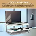 Подставка-органайзер для монитора, металлическая, 2 яруса