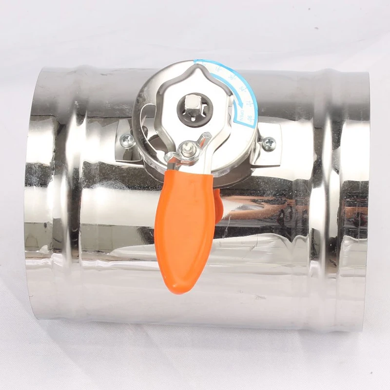 Ручной демпфер из нержавеющей стали 125 мм регулятор объема воздуха ручной