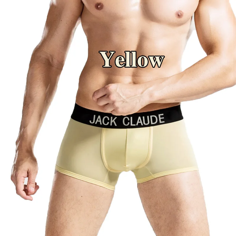 10 шт./лот, сексуальные боксеры, шорты, мужское нижнее белье, боксеры, мужские M-XXL, мужское нижнее белье, боксеры, мужские боксеры, мужские трусы, Cueca, мужские трусы-боксеры - Цвет: 10Pcs Yellow