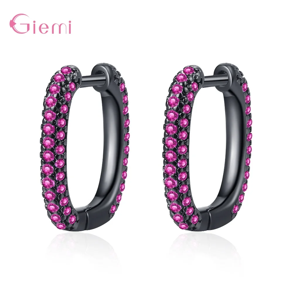 

Fashion 925 Sterling Silver Wedding Earrings For Women Girls CZ Cubic Zirconia 2020 Trend Luxury Jewelry Wholesale