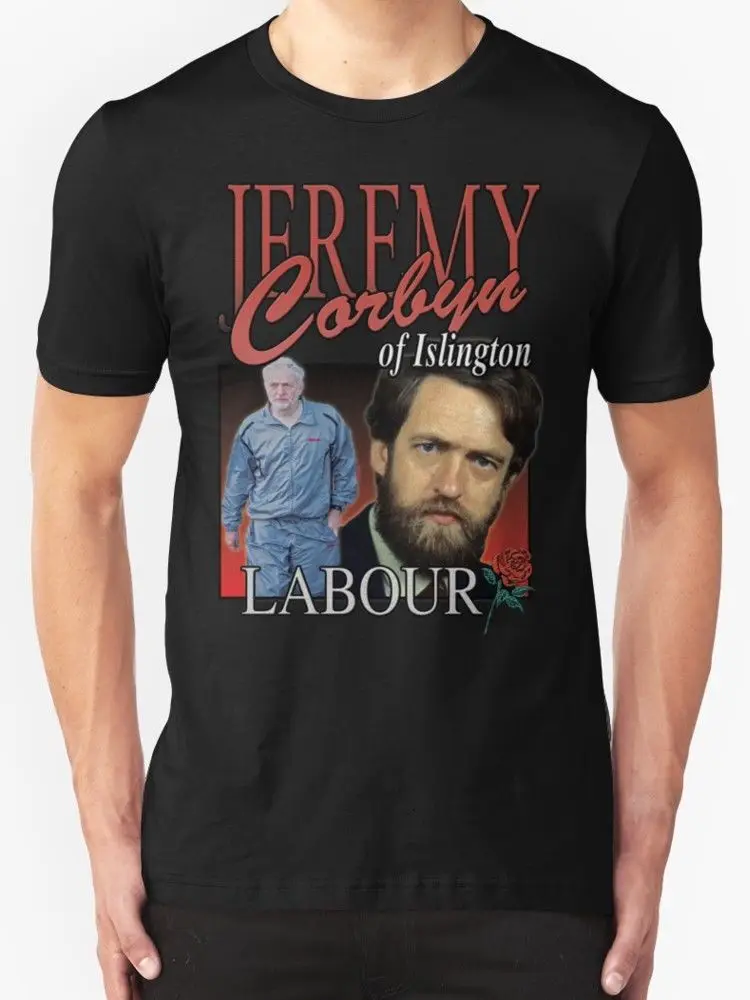 

JEREMY CORBYN LABOUR VINTAGE Men's T Shirt Black Print T-Shirts Men Top Tee Casual Man Tees Mens Tops Basic Models