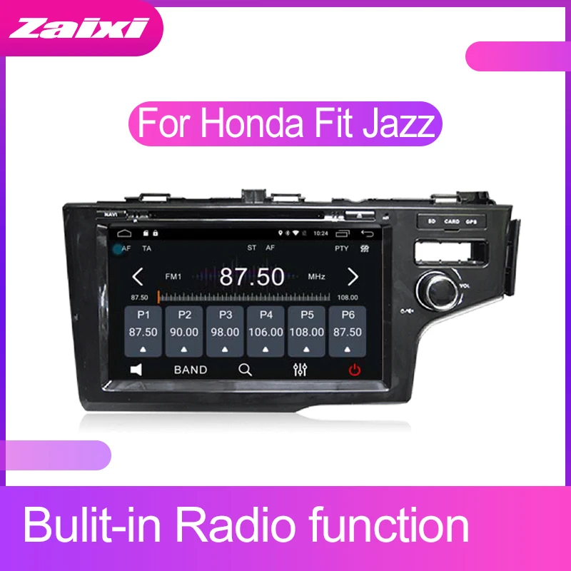 Автомобильный мультимедийный плеер 2 DIN для Honda Fit Jazz 2013 2014 2015 2016 2017 2018 2019 сенсорный
