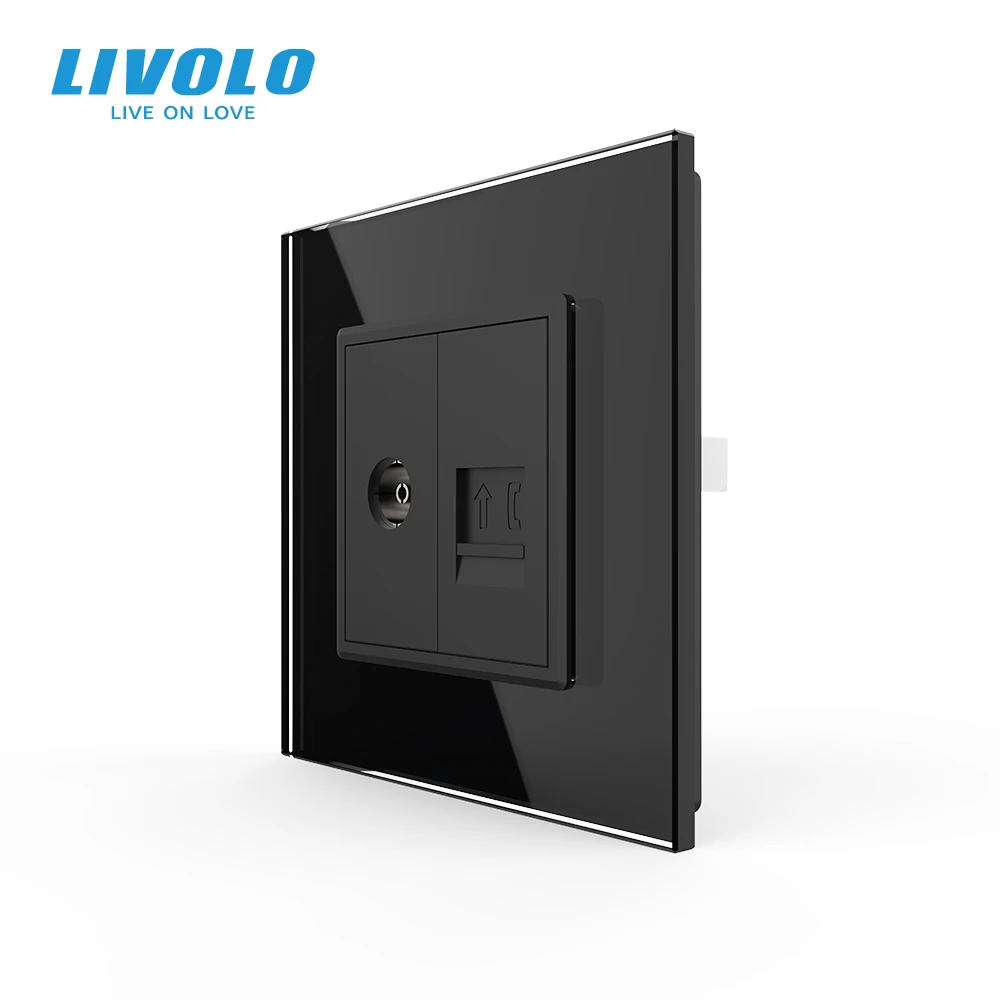 Стандартная настенная розетка Livolo стандарта Великобритании для телевизора с