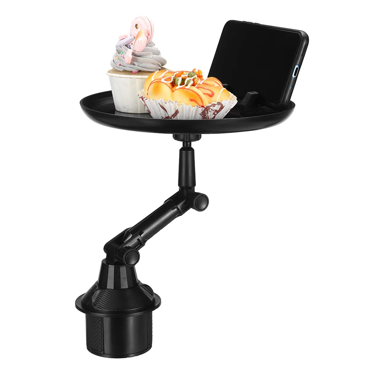 

Adjustable Car Cup Holder Drink Coffee Bottle Organizer Accessories Food Tray Automobiles Table for Burgers French Fries